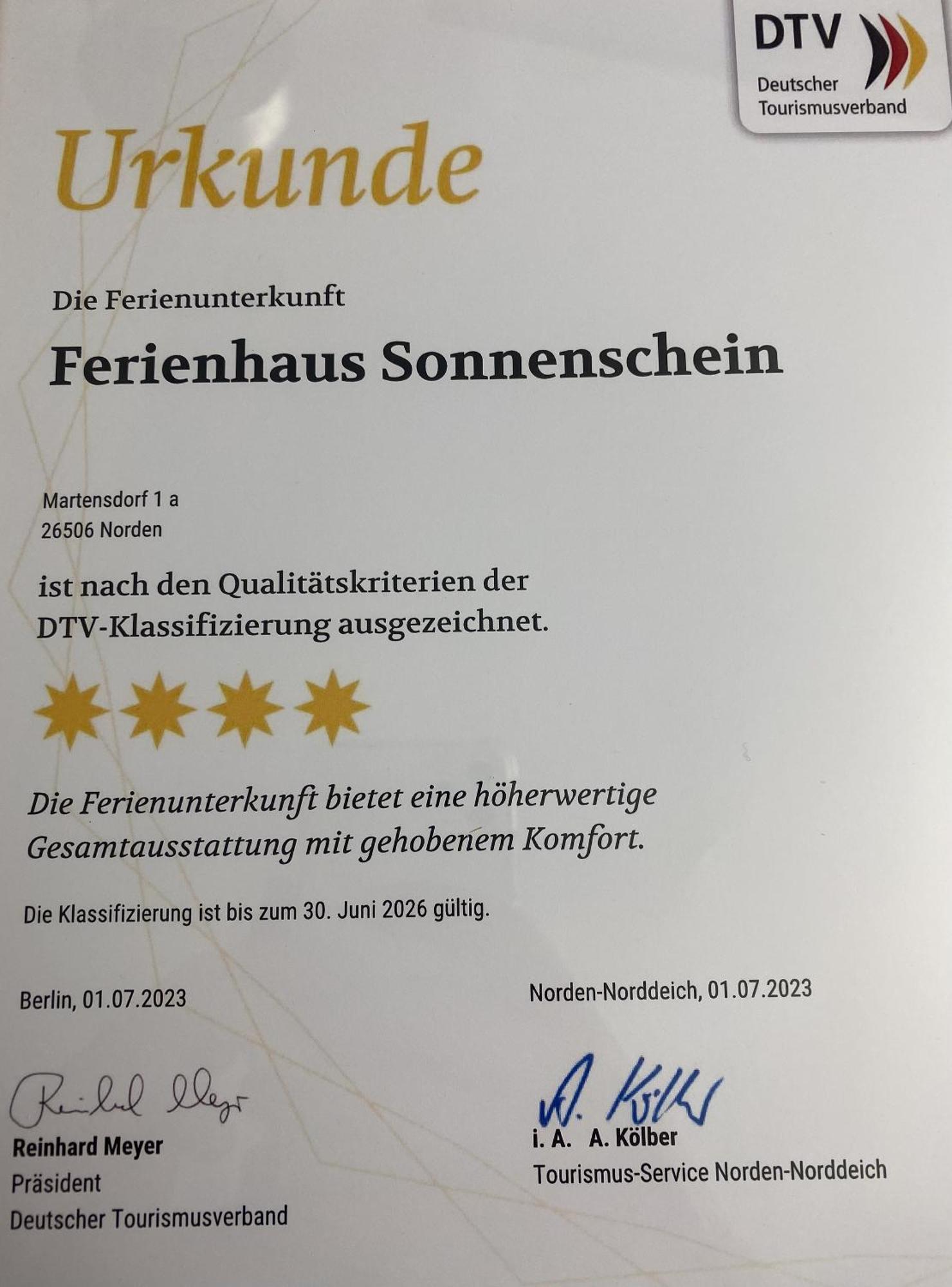 Ferienhaus Sonnenschein - Wohnung 1 Norden Exteriör bild